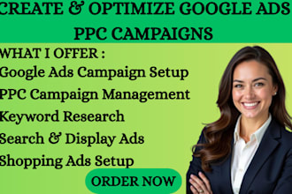 optimized google ads adwords ppc campaign gmc lead generation ecommerce expert