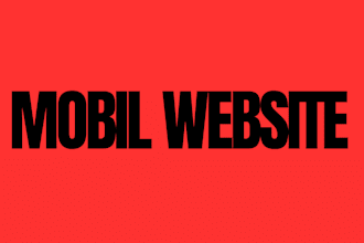design responsive mobil website or redesign mobil website