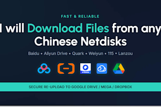 download file from baidu aliyun quark weiyun netdisk for u