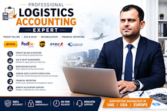 manage logistics accounting, dhl, fedex, ups, billing and freight reconciliation