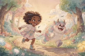 draw whimsical watercolor illustration for children book