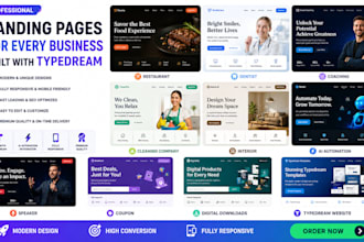 create restaurant dentist coaching cleaning company typedream website design