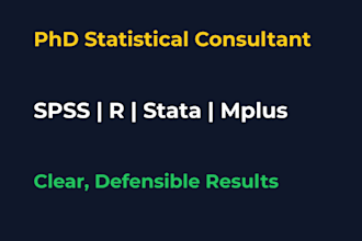 perform statistical data analysis and modeling using spss r stata mplus