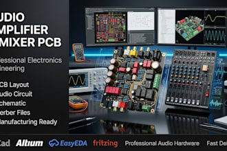 make electronic audio amplifier and audio mixer design