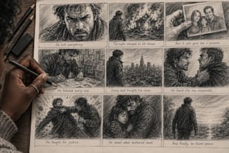 create cinematic storyboards for your film animation