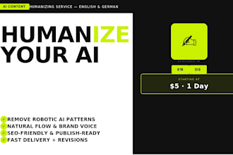 humanize your ai content into natural, human copy