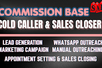 be your expert cold caller appointment setter and b2b sales rep for telesales
