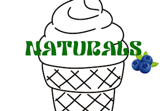 create a premium ice cream and dessert logo design