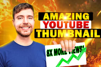 design amazing youtube thumbnail