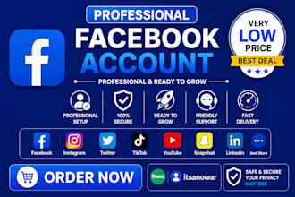 create professional facebook account