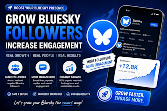 increase bluesky organic followers, bluesky growth, promotion marketing