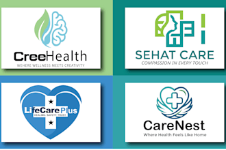 design modern health and care logo for your brand