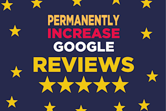 add 5 star positive review on your google, facebook, trustpailot profile