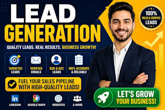 lead generation, web resesrch and data entry for your bussiness