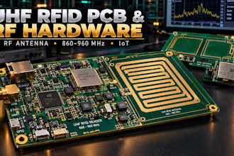 design custom uhf rfid pcb antenna reader rf hardware and embedded iot antenna