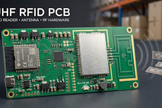design custom uhf rfid pcb antenna reader rf hardware and embedded iot antenna