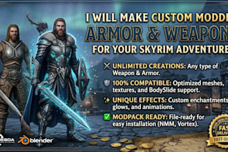 make modded armor and weapons for your skyrim adventures
