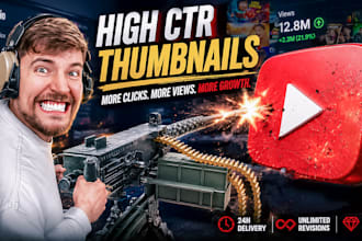 design high CTR irl youtube thumbnail that gets more clicks