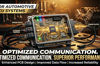 design stm32 can fd pcb for automotive ecu communication systems