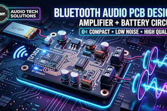 design compact audio amplifier pcb with battery powered circuit
