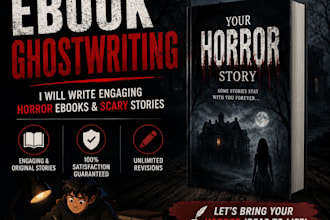 write a scary horror ebook with strong suspense