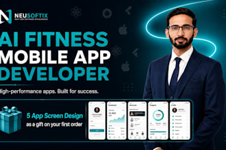 develop ai fitness mobile app, gym health app using flutter