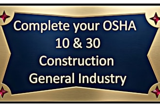 osha 10 30 construction safety training