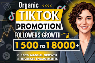 manage tiktok promotion and marketing for organic follower growth
