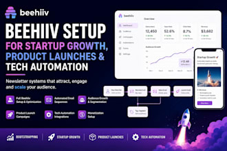 setup beehiiv bootstrapping startup growth product launches tech automation