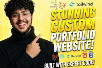 design and develop a professional portfolio website