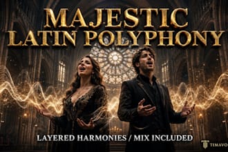 record custom male and female gregorian chant and sacred latin vocals