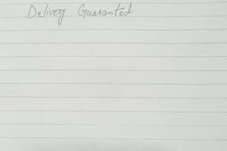 write your text in neat english hand writnig