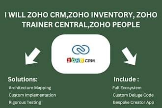 zoho crm,zoho inventory,zoho trainer central,zoho people