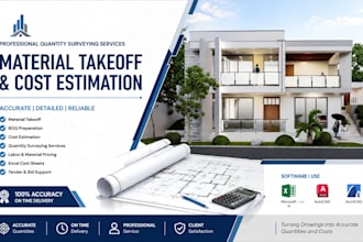 do accurate material takeoff, boq and cost estimation