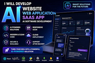 develop ai website, ai web application, ai saas app, ai software development