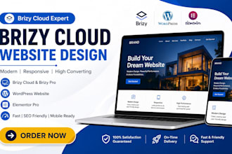design brizy cloud website using brizy pro and wordpress builder
