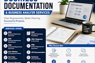 be your business analyst for documentation and requirements