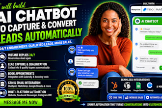 build ai chatbot to capture and convert leads with manychat, tidio, hubspot