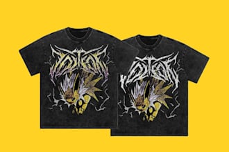 design you a brutal death metal, slamming, deathcore logo