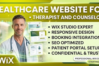 build a wix studio website for therapists or counselors