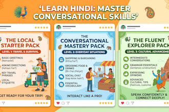 teach you to speak hindi confidently and travel like a local