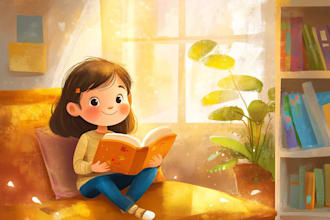 create childrens book illustrations for you