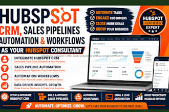 integrate hubspot CRM, sales pipelines and automation workflows