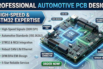 design high speed automotive can fd pcb with stm32 controller