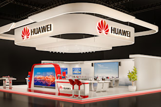 create custom 3d exhibition booth renderings