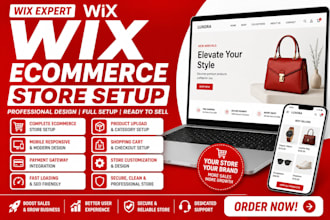 create wix ecommerce store setup with professional design