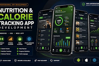 develop nutrition calorie tracking app workout app with multi language support