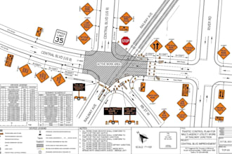create approval drawing complaint traffic control, mutcd tcp plan using autocad