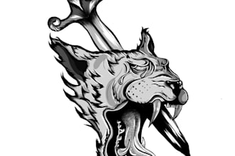 custom tattoo design gothic, blackwork, ornamental styles