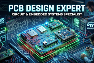 be your professional pcb design expert for circuit and embedded systems